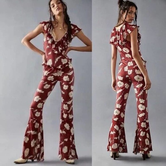 Free People Pants - NWOT Free People Austyn One Piece Floral Jumpsuit Size S